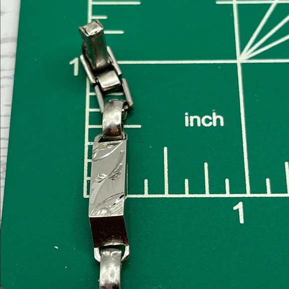 SUSAN Engraved ID bracelet Sterling Silver Bracelet Lamode Silver Vintage - Picture 11 of 12